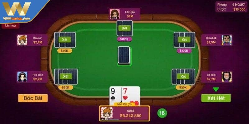 Luật tính điểm cơ bản trong trong game Xì Dách online